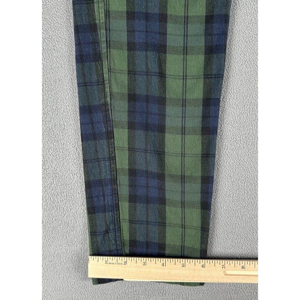 Levis Pants Mens 32x32 Green Blue XX Chino Taper Blackwatch Tartan Plaid READ - Picture 7 of 10
